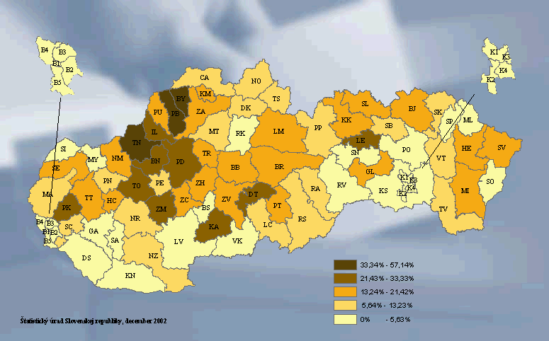 Share of HZDS for Elected Mayors of Municipalities, Towns, Town Districts