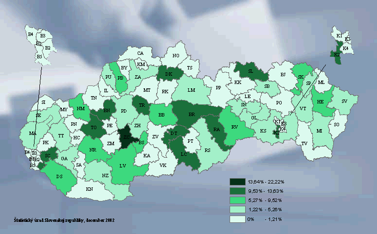 Podiel starostov obc, primtorov miest, starostov mestskch ast zvolench za SD